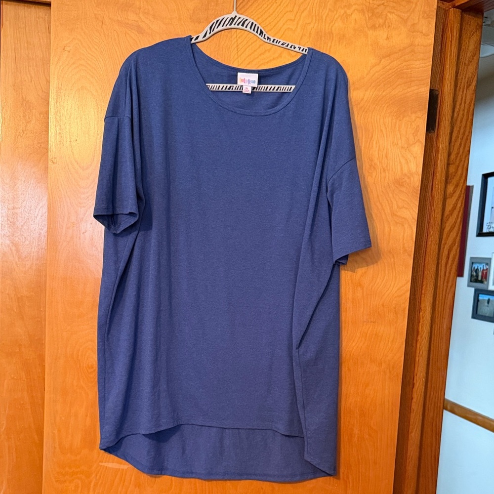 LuLaRoe Blue Tunic Top
